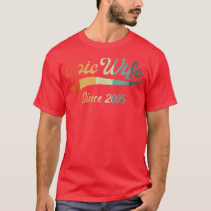 17th Wedding Aniversary gift For Her Epic Wife Si T-Shirt