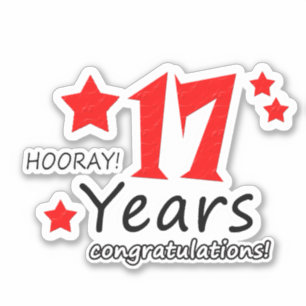 17th Wedding anniversary - 17 years Birthday