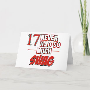 17th year anniversary card