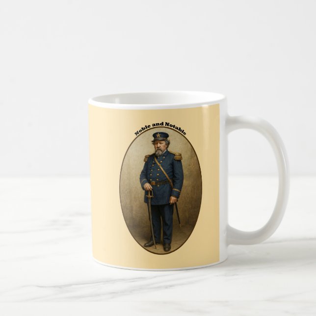 1800s San Francisco Emperor Norton with Sword URM Coffee Mug (Right)