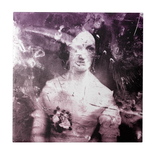 1800s Victorian Woman Tile (Front)
