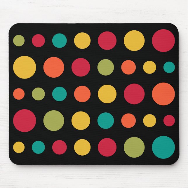 180115 - Colours 02 - on Black Mouse Mat (Front)