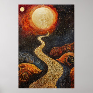 1803 Cosmic Surrealist Dreamscape Poster