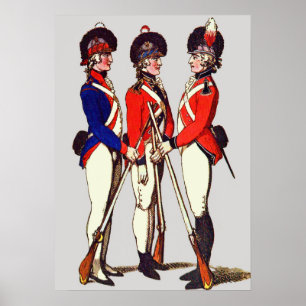 1803 London volunteer soldiers print