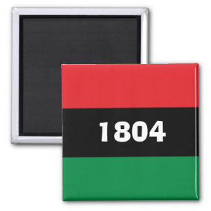 1804 Haiti Pan African Colours  Magnet
