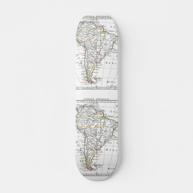 1806 Map - L'Amérique Méridionale Skateboard (Front)