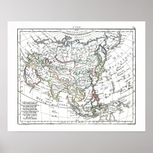 1806 Map - L'Asie Poster (Front)