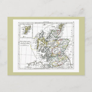 1806 Map - L'Ecosse Postcard