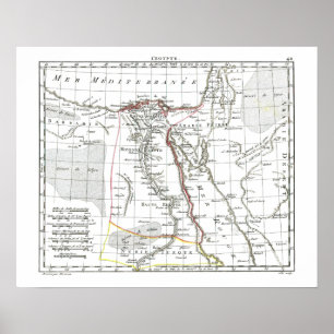 1806 Map - L'Egypte Poster