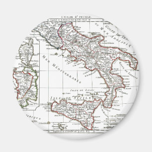1806 Map - L'Italie (Sud) Magnet