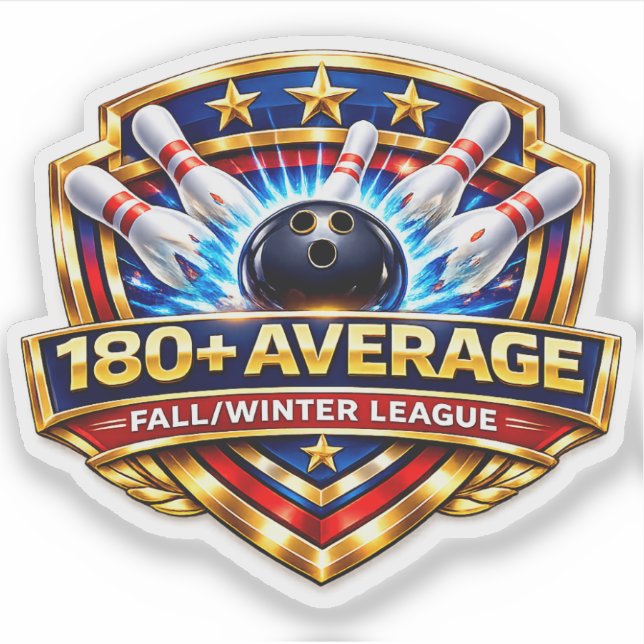 180+ Bowling Average | Fall / Winter League (Front)
