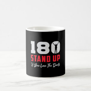 180 Darts Bullseye Dart Dartboard Arrow Funny Gift Coffee Mug