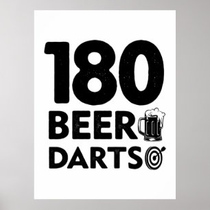 180 Days Beer And Darts Poster