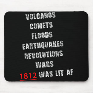 1812 America War New Madrid Earthquake Comet Mud F Mouse Mat