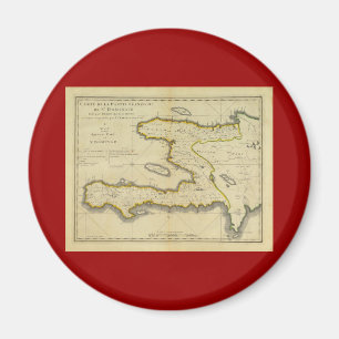 1814 Haiti Map by Mathew Carey Magnet
