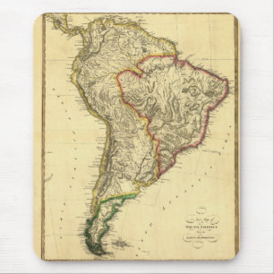 1817 Map of South America Mouse Mat