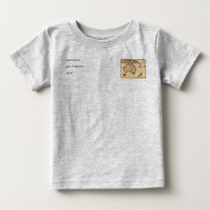 1818 Australasia Map - Australia, New Zealand Baby T-Shirt