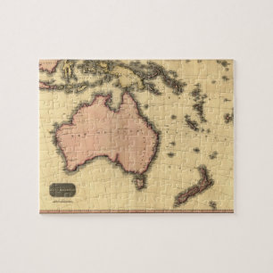 1818 Australasia Map - Australia, New Zealand Jigsaw Puzzle