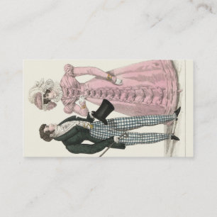 1823 Antique Wedding Man Woman Fashion Business Card