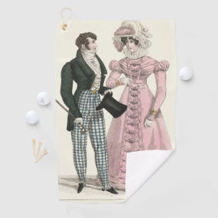 1823 Antique Wedding Man Woman Fashion Golf Towel