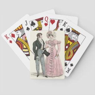 1823 Antique Wedding Man Woman Fashion Playing Cards