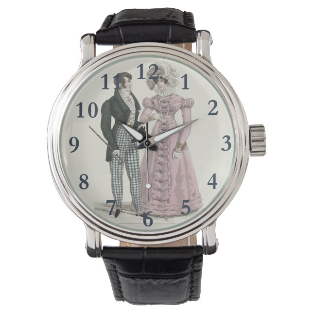 1823 Antique Wedding Man Woman Fashion Watch (Front)