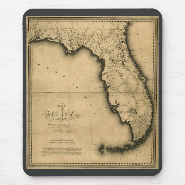1823 Map of Florida Mouse Mat (Front)