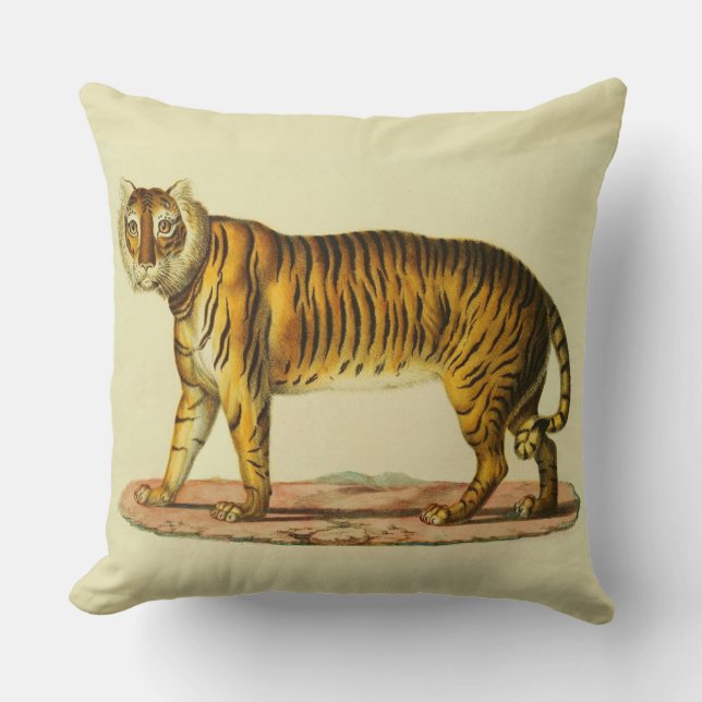 1824 tiger print cushion (Front)