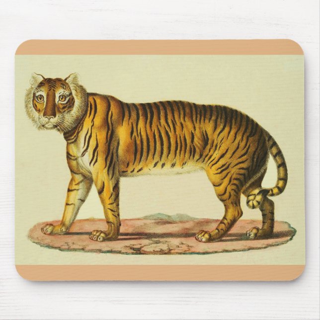 1824 tiger print mouse mat (Front)