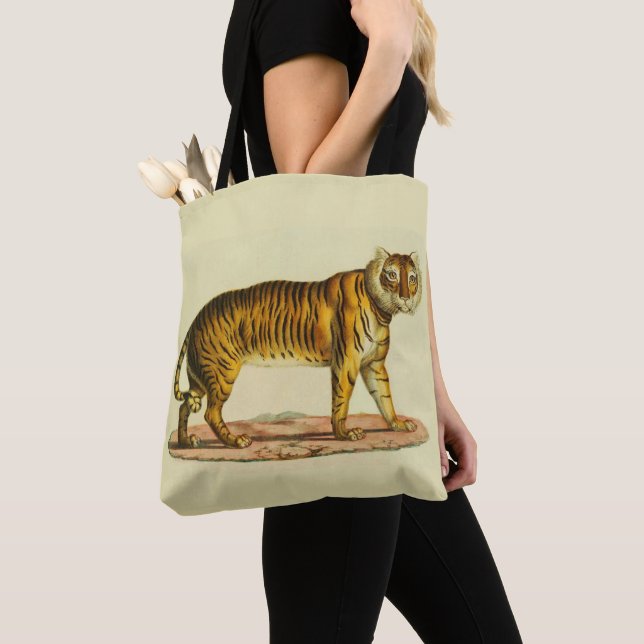 1824 tiger print tote bag (Close Up)