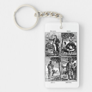 1831 Races of Mankind Key Ring