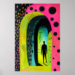 1837 Heroic Figure in Archway Poster