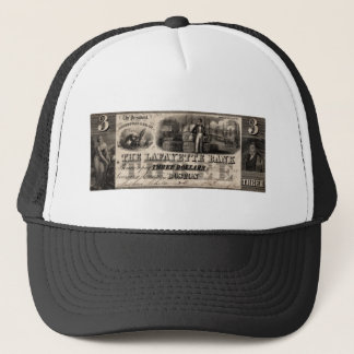 1837 Lafayette Bank Three Dollar Note Trucker Hat