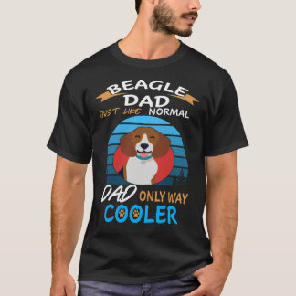 183 Dad Beagle Dad Cooler T-Shirt
