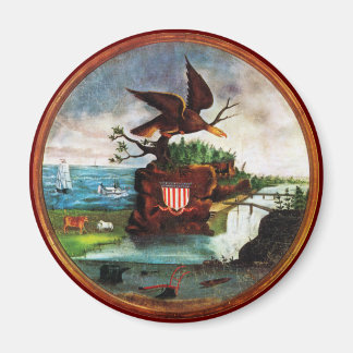 1840 America Folk Art Magnet