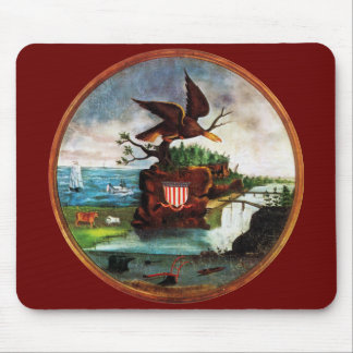 1840 America Folk Art Mouse Mat
