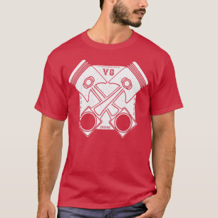 18436572 V8 Distressed White T-Shirt