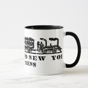 1843 Newark + New York Express Railroad Mug