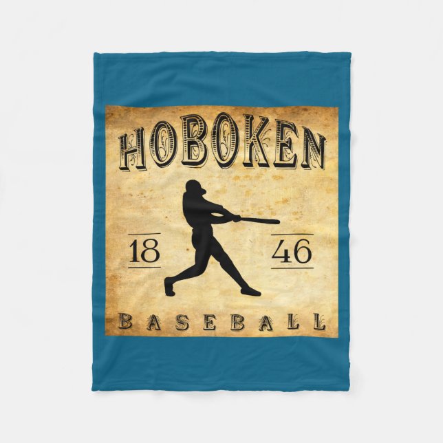 1846 Hoboken New Jersey Baseball  Fleece Blanket (Front)