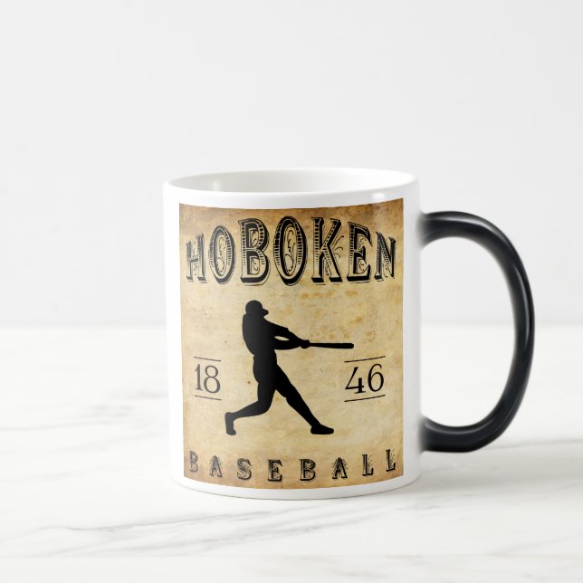 1846 Hoboken New Jersey Baseball Magic Mug (Right)
