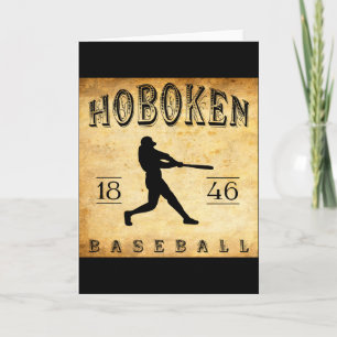 1846 Hoboken New Jersey Baseball T Shirt Card