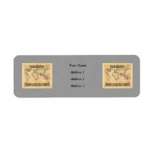 1850’s Map of British Empire Throughout the World