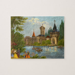 1850s print of Franzensburg Castle Jigsaw Puzzle