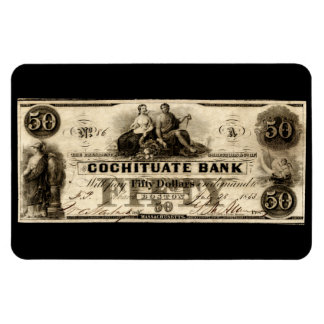 1853 Cochituate Fifty Dollar Note Magnet