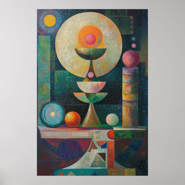 1854 Dreamlike Flow Poster (Front)