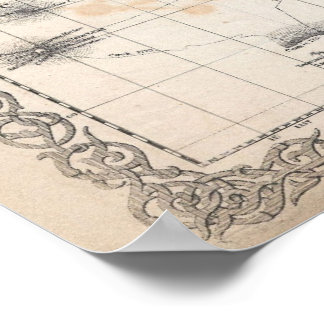 1855 Colton Map of the World on Mercator Projectio Poster