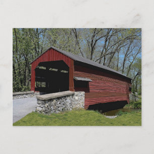 1856 Covered Bridge Postcard