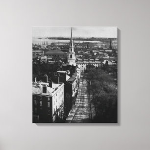 1859:  A view of Boston from the State House Canvas Print
