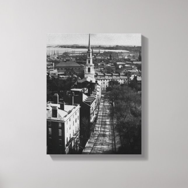 1859:  A view of Boston from the State House Canvas Print (Front)
