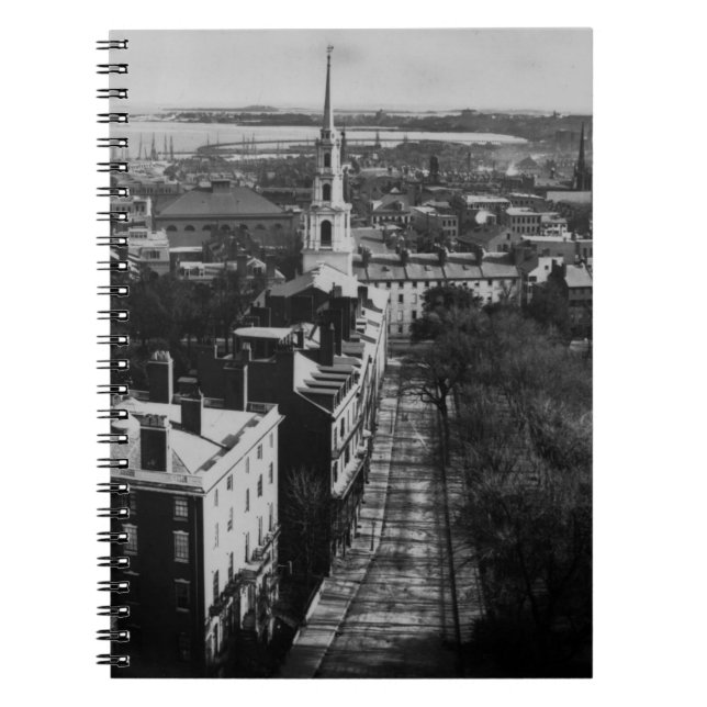 1859:  A view of Boston from the State House Notebook (Front)